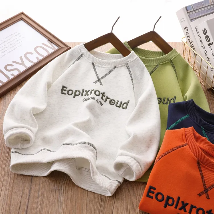 男童卫衣春秋款儿童上衣中大童休闲时髦打底衫长袖百搭洋气卫衣