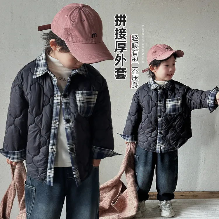 男童加厚外套2025秋新款秋冬装中大儿童韩版 AC25111悠悠童话童装