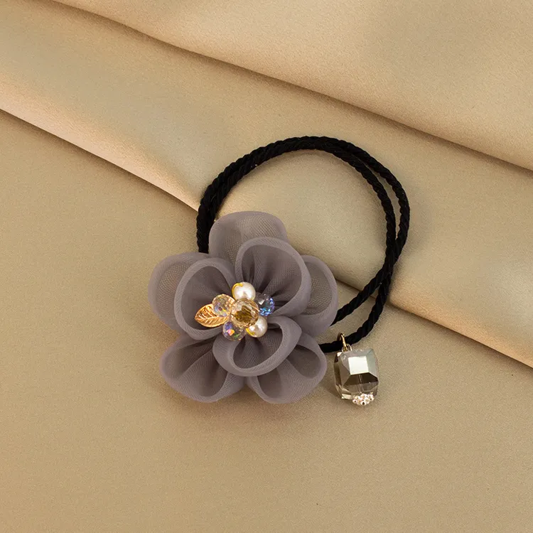 2025爆款洋气扎头发绳低丸子头简单头绳精致小饰品发饰头饰头花冬