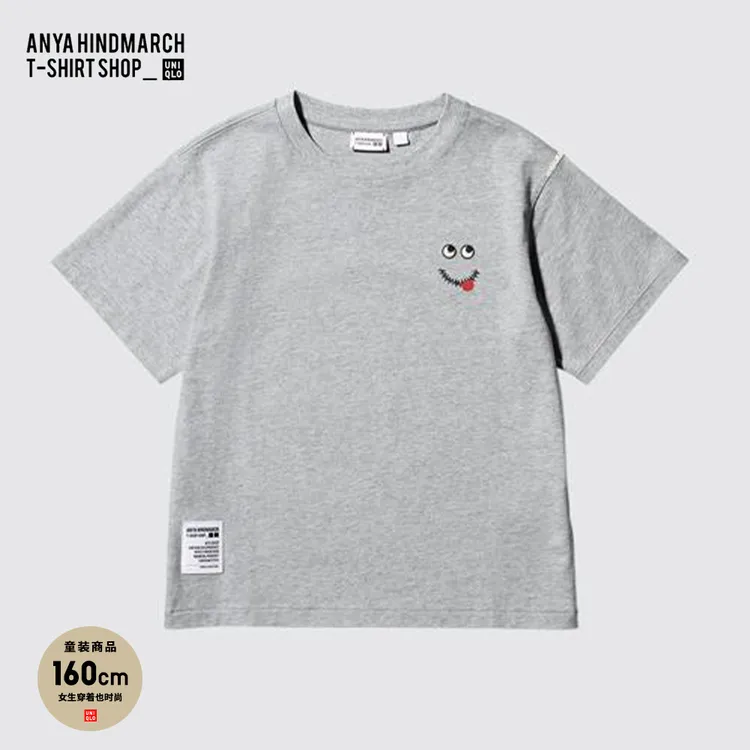 优衣库合作款/KT1EASY/童装T恤/短袖anya合作小眼睛新款475433