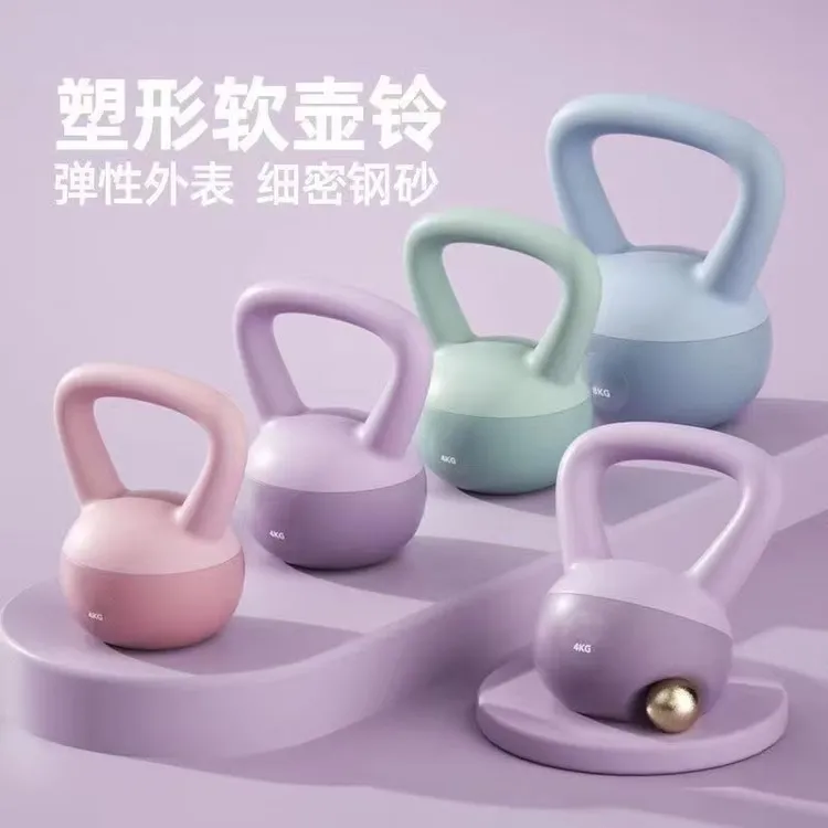 软壶铃送手套家用健身软壶铃软体力量训练软底提壶哑铃锻练臀女士