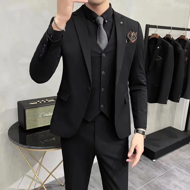 【波哥气质】秋冬季时尚雅痞显高韩系修身商务休闲小西服单外套2223