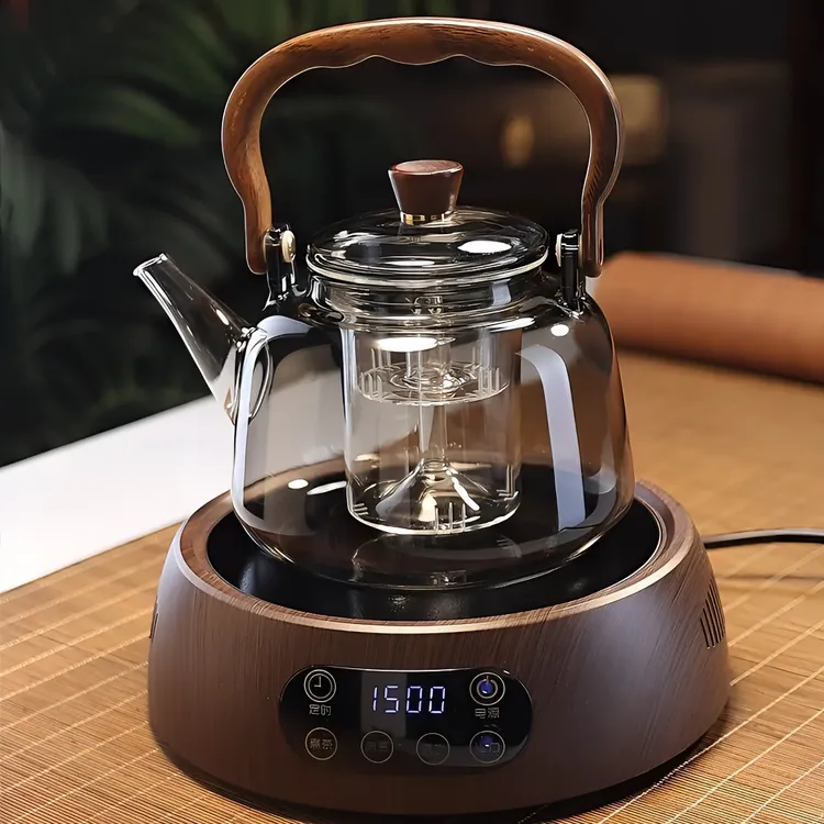 【2025爆款】电陶炉玻璃提梁壶家用煮茶烧水壶大容量保温玻璃茶具