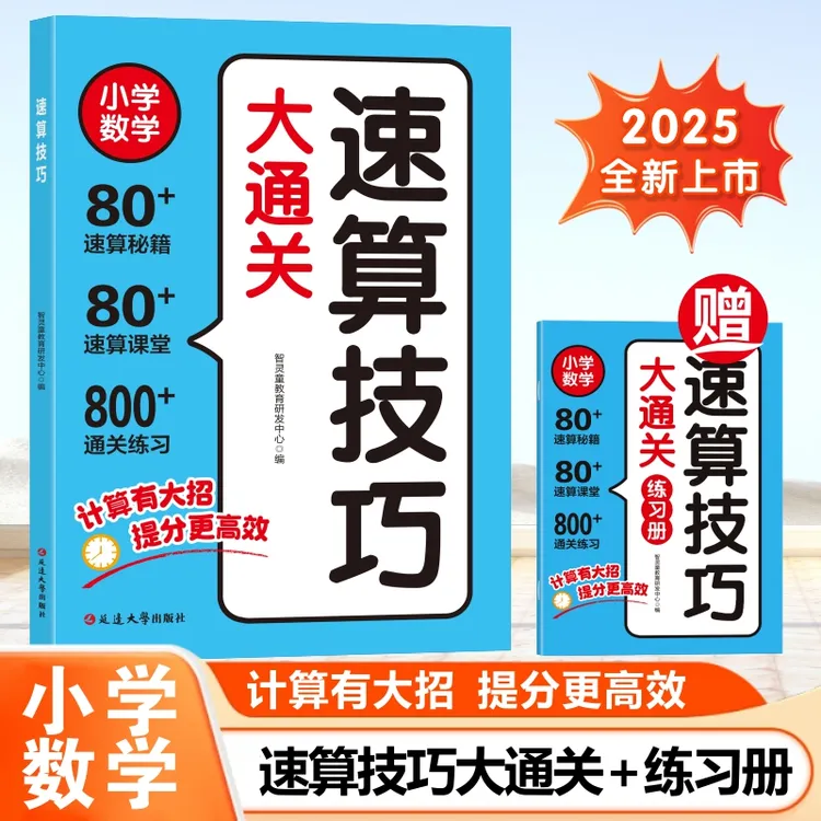 速算技巧大通关 适用小学数学 赠练习册配扫码音频儿童数学读物