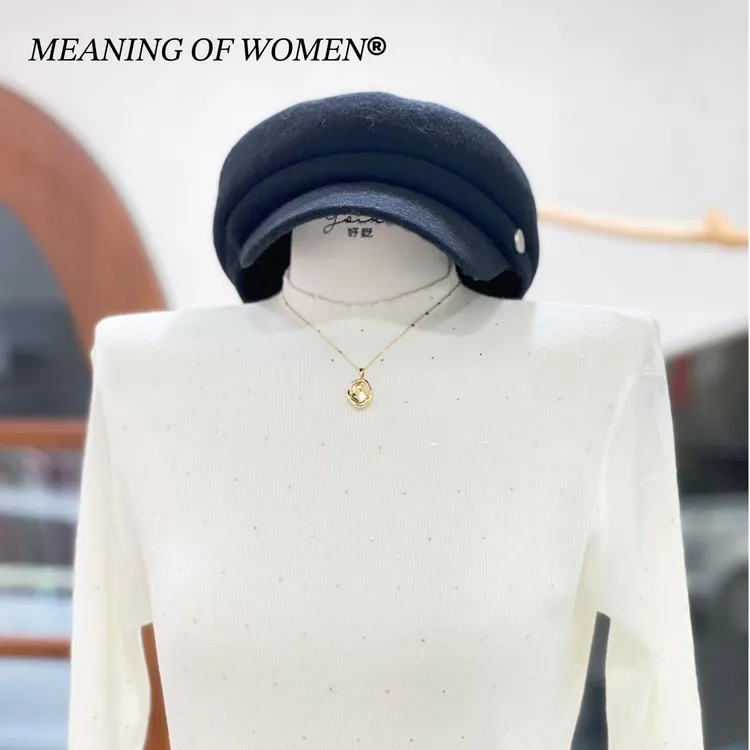 烫钻洋气高级感软糯弹力纯色半高领咩咩星星针织衫打底毛衣女