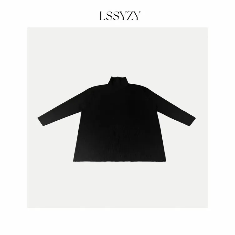 LSSYZY小众设计师款宽松阔版高领毛衣Y95#