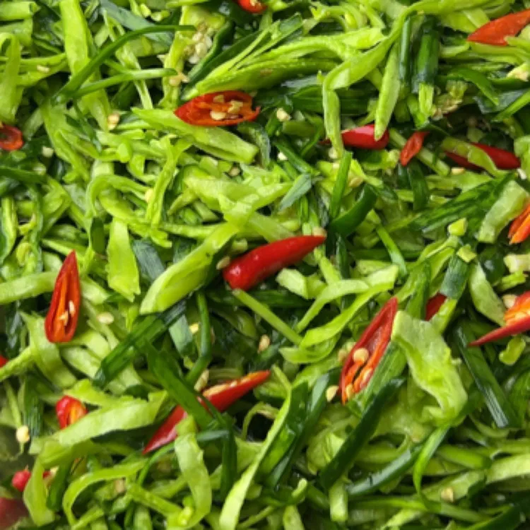 下饭菜扁豆腌辣椒咸菜扁豆丝腌韭菜开胃菜拌饭神器速食辣椒小菜