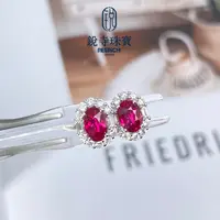 【破冰专属】18K金/天然红宝石耳饰/无烧/1.13ct