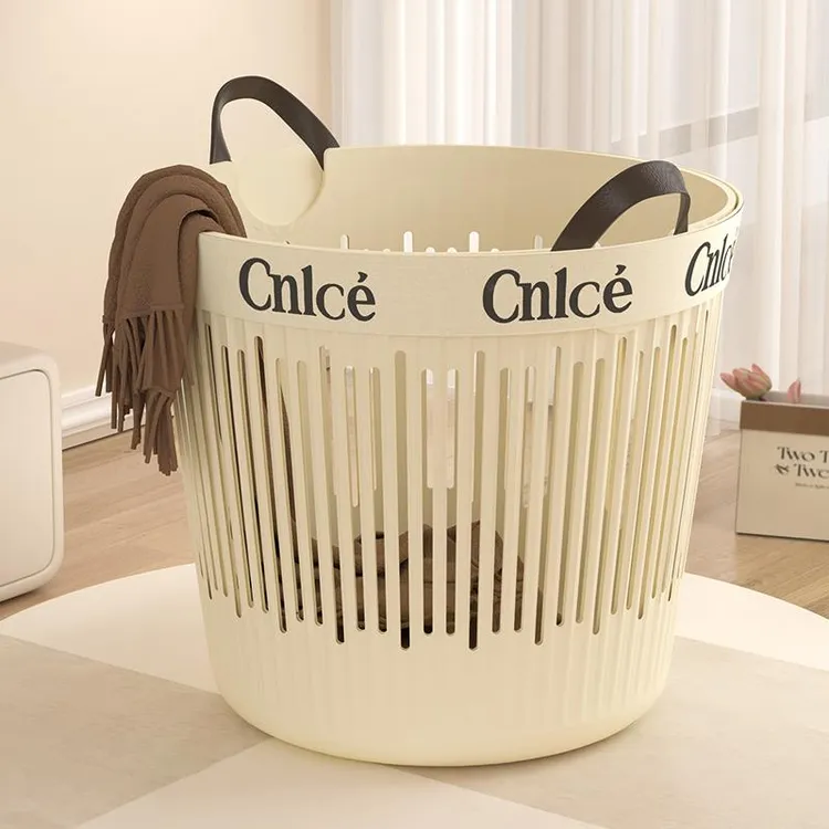 奶油风脏衣篓大容量家用衣服收纳筐轻奢高颜值洗衣篮子脏衣篮卧室