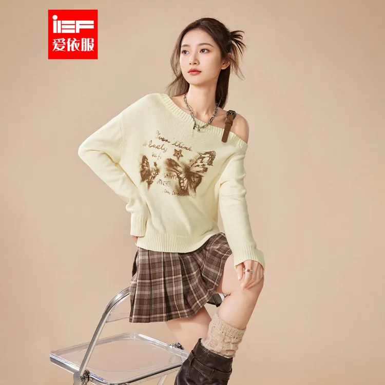 IEF/爱依服2025新款秋季辣妹时尚穿搭显瘦毛织上下套裙