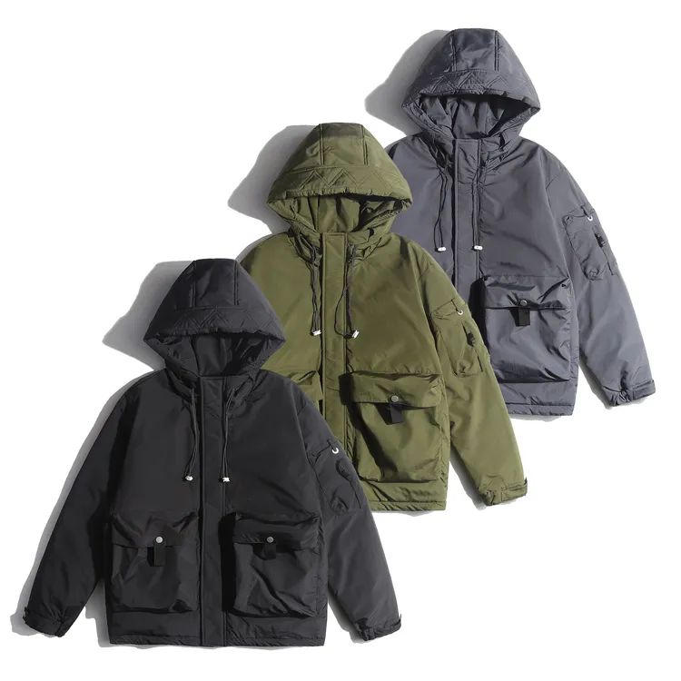 90白鸭绒工装羽绒服抗寒宽松版高级感男士宽松休闲时尚GS1354