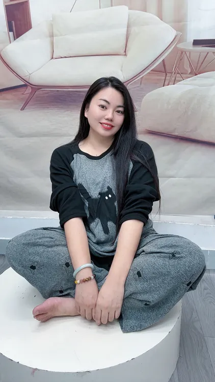 德绒大码睡衣女圆领插肩冬季加厚加肥加大休闲大版家居服长袖套装