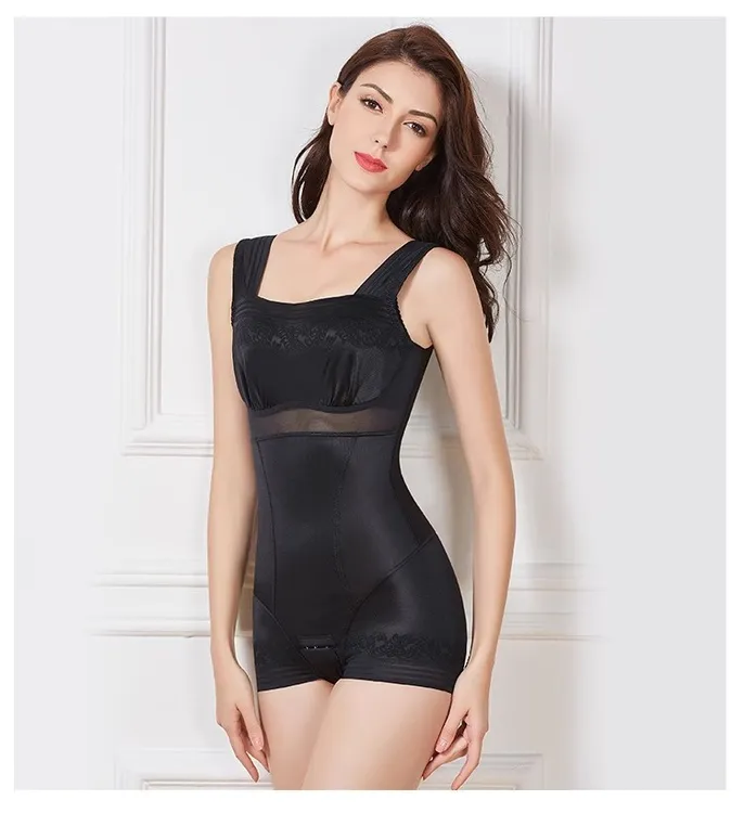 带胸垫品牌高端连体塑身衣收腹提臀官方正品产后束身塑形美体内衣