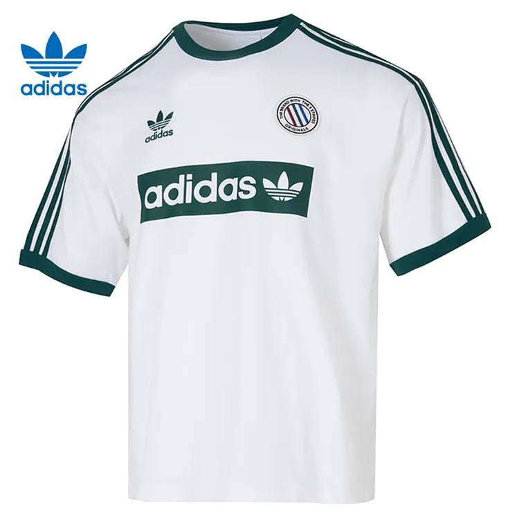 【专属】Adidas阿迪达斯三叶草夏季运动休闲圆领短袖T恤KC2602