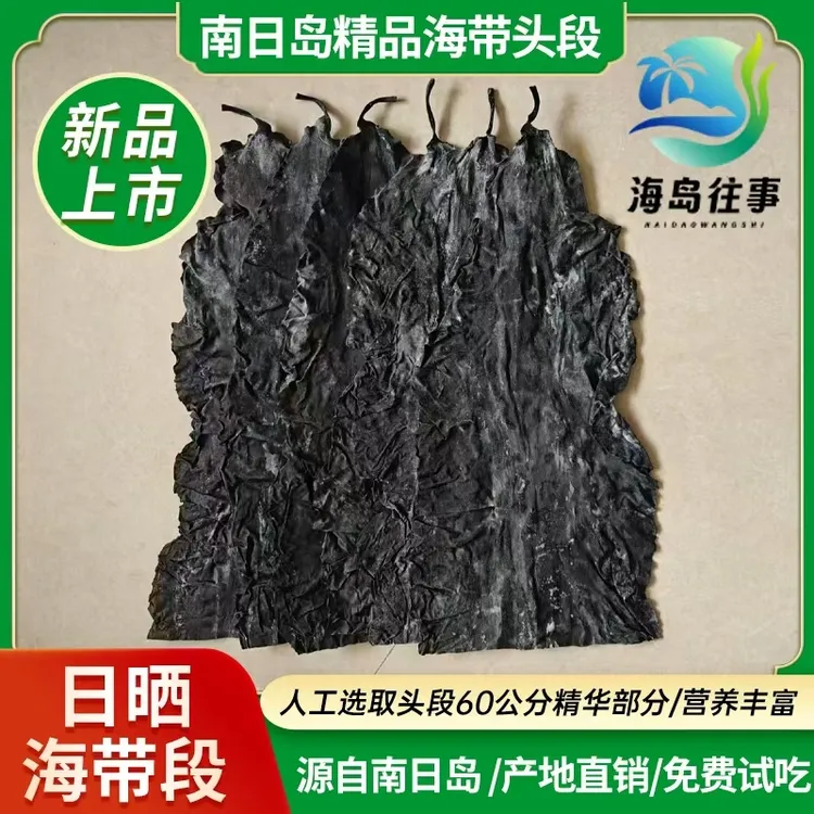 南日岛干海带厚海带头段60公分精品新鲜厚实软糯营养炖汤干海带丝