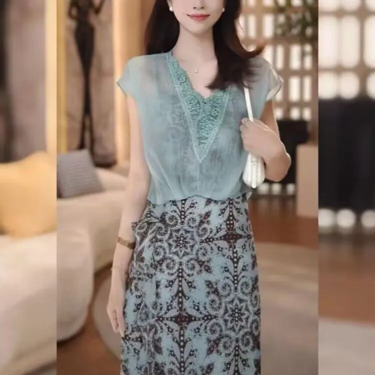 常规高端2025夏新中式国风高级感气质别致设计感吊带连衣裙罩衫套