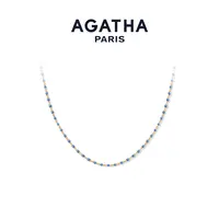AGATHA 铜合金珐琅项链 经典串珠项链设计感法式小米珠D