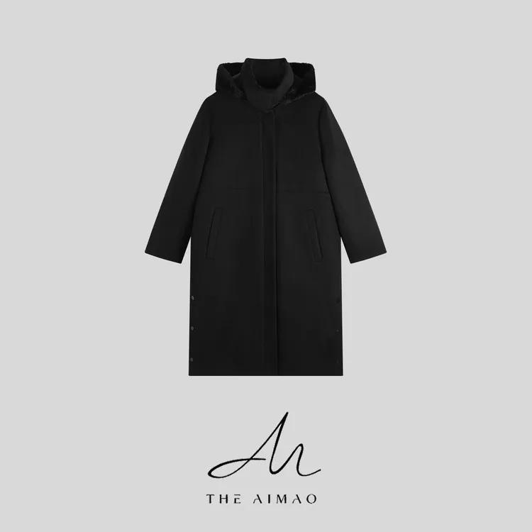 【THE AIMAO】北国雪夜”100绵羊毛填充95%白鹅绒羽绒外套XYX83103