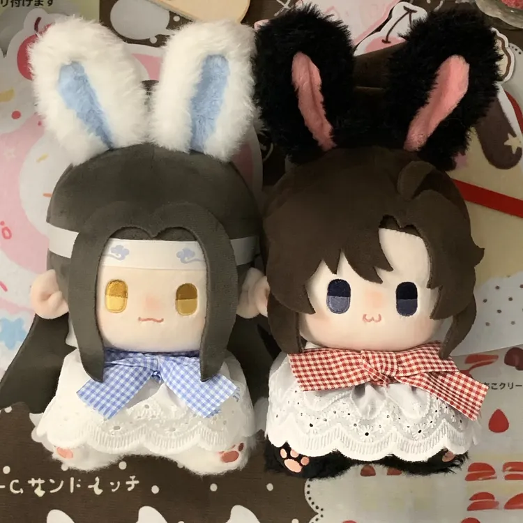 【送娃衣配饰】魔道祖师正版毛绒玩偶蓝忘机魏无羡抱抱兔忘羡周边娃