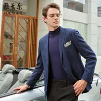 Youngor/雅戈尔【星线好物】秋季男士西装商务条纹平驳领VXXX225145