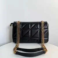 新款黑色百搭复古单肩链条包