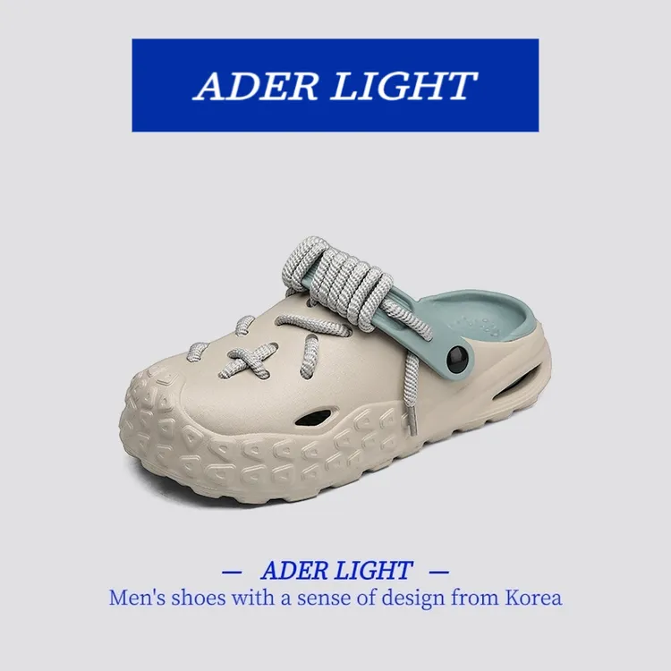 韩国ADER LT男士包头拖鞋户外穿夏季防滑软底潮牌涉水洞洞鞋男款