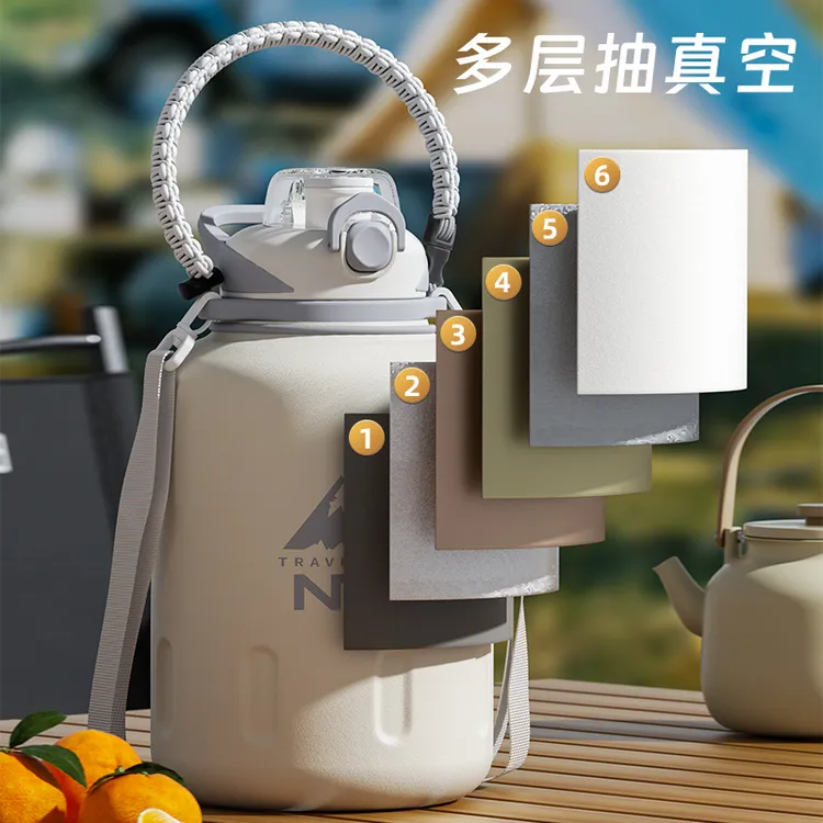 316不锈钢保温杯大号大容量直饮保冷网红学生户外便捷式防摔车载