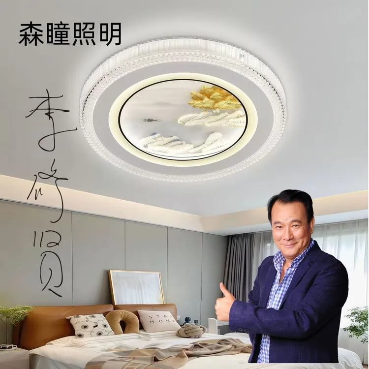 森瞳照明新款家用led吸顶灯卧室节能超薄吸顶灯圆形客厅简约现代