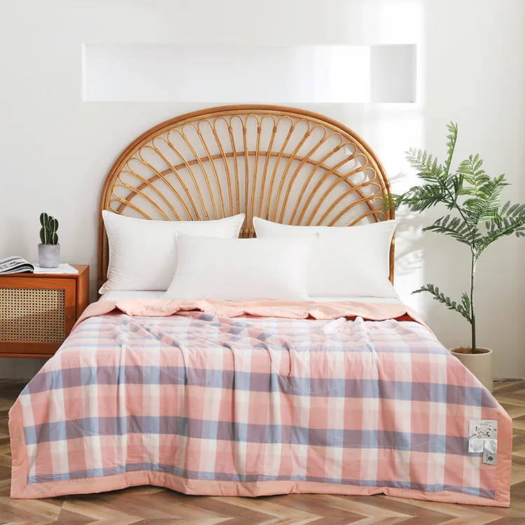 全棉被面夏凉被空调被子夏季单人薄夏被学生宿舍可机洗