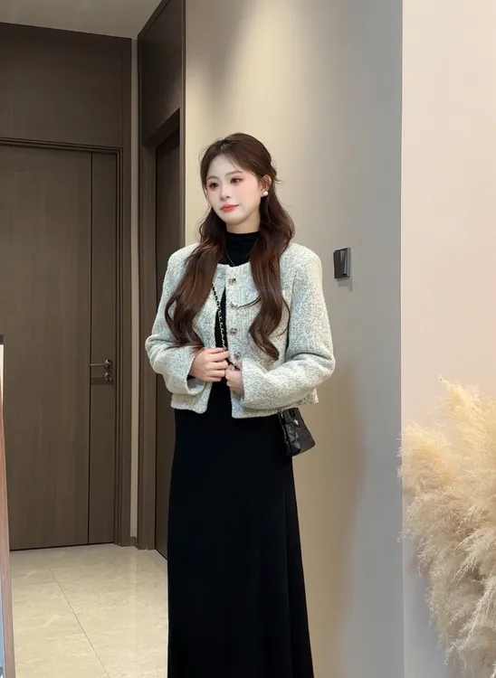 【当天发+运费险】新款羊毛小香风2025秋季短外套女高级感韩系上衣
