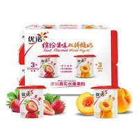 600g*2盒（共12小杯）优诺缤纷果味双拼酸奶【到25年9月28日】