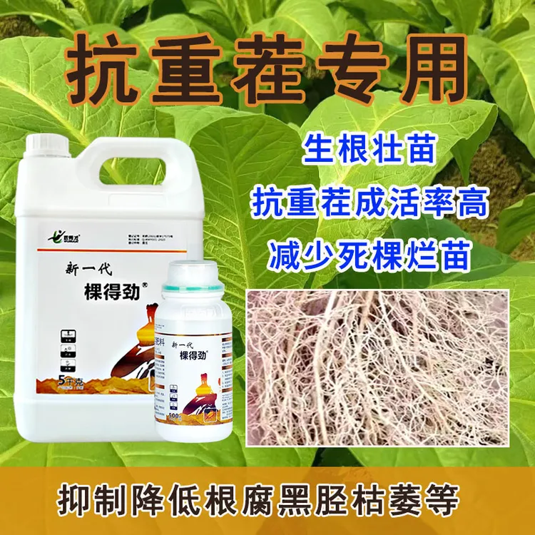 武秀才棵得劲烤烟使用易成活快速壮苗营养液抗寒抗病有机水溶防治