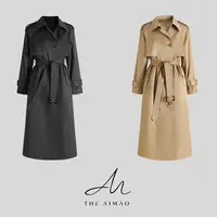 【THE AIMAO】“英伦风华”高支棉填充90%白鹅绒廓形风衣羽绒XYX82935