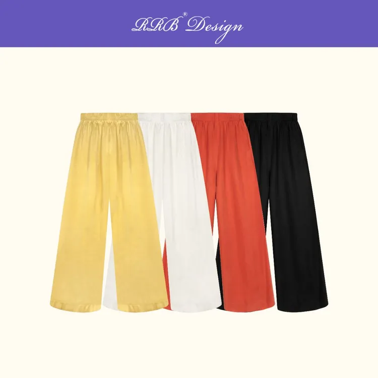 RRB Design「雾感天丝裤」宽松显瘦松紧腰雾面天丝简约百搭休闲裤