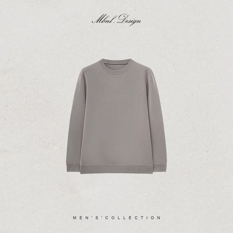 MBNL-F「Di Alta」秦磊男装绵羊毛混纺平纹编织针织衫LL-WSY1189