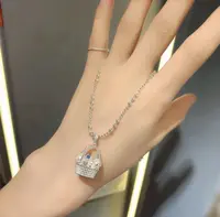 不锈钢仿水晶项链  〖蕙子严选〗ZH F04570新款菜篮子项链