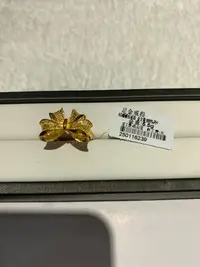 【金鳯黄金】足金999  蝴蝶结戒指 5.5g 活口可调节