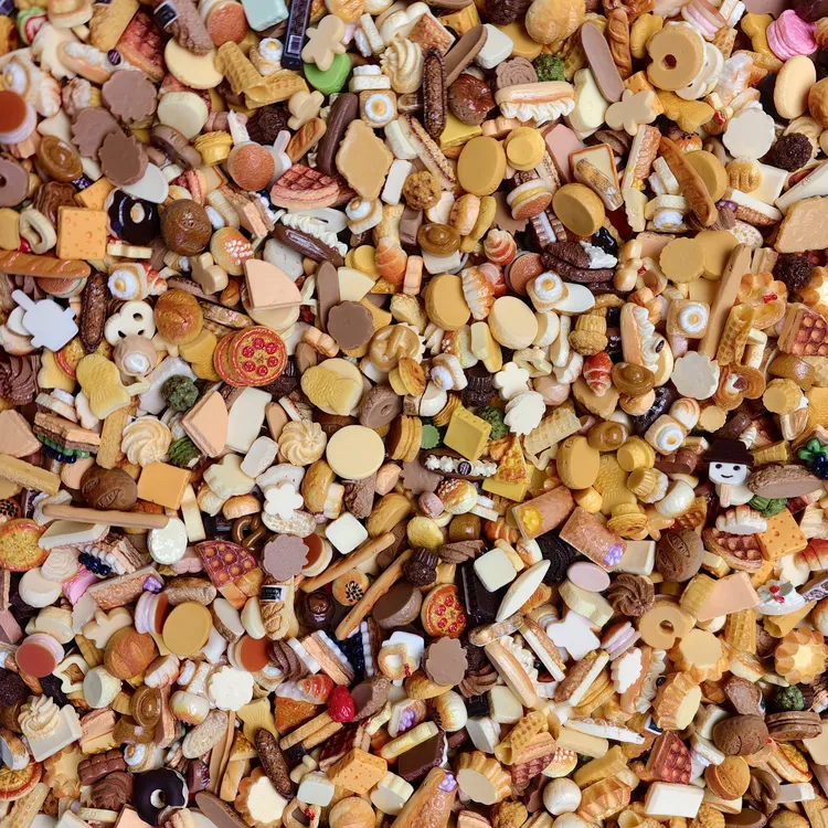 【混款1-迷你/微缩】迷你食玩树脂DIY材料微缩树脂配件迷你水果