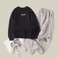 吴小越w1637男童薄绒打底衫秋冬款韩版中大童潮童绣花云朵绒t恤