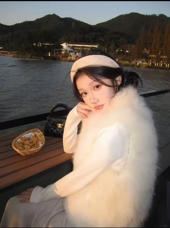 海宁落肩不挑身高百搭马甲皮毛一体环保狐狸毛仿皮草坎肩外套女