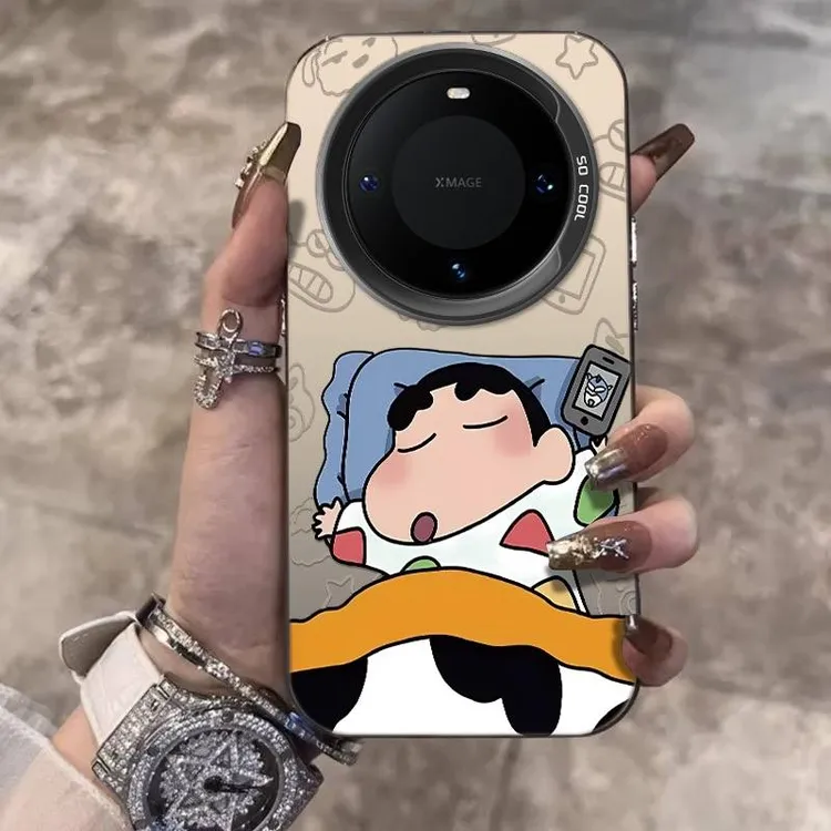 睡觉小新适用华为Mate70Pro手机壳创意Mate60/50复古潮P70保护套