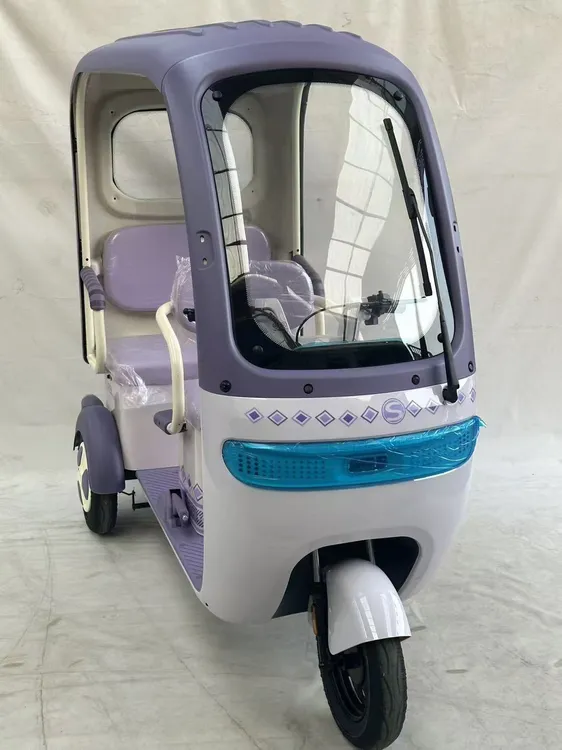 新款带棚电动三轮车大空间长续航适合老年人休闲代步通勤