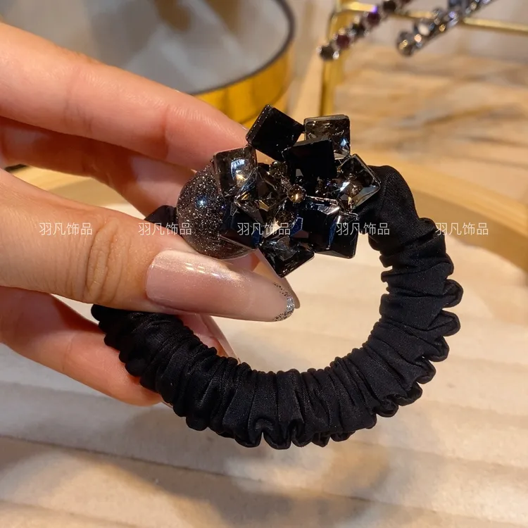 羽凡设计师原创高货发绳气质轻奢时尚百搭精致高弹力头绳--2683