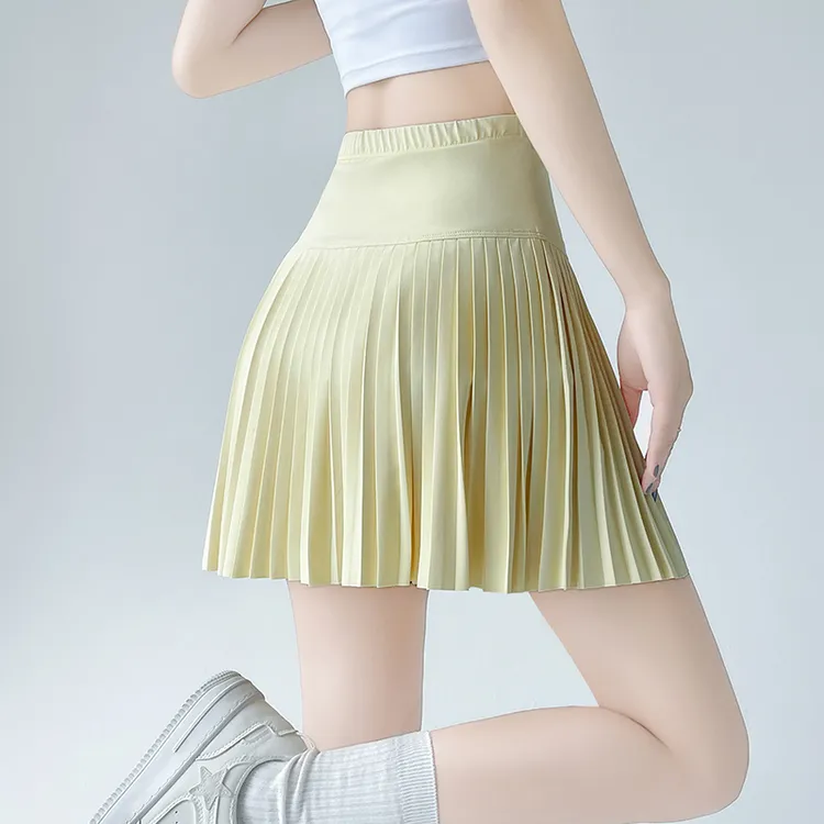 风琴百褶裙女2025夏季新款仙女纯欲风a字短裙高腰显瘦女士半身裙