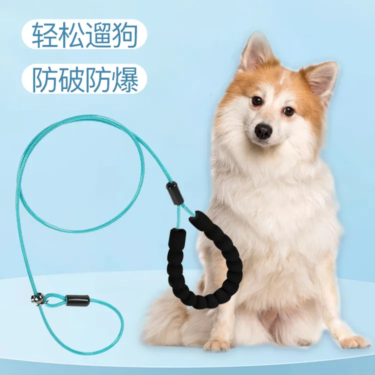 【汇利】家用遛狗防爆冲P链狗狗牵引绳训狗狗链钢丝绳犬遛狗绳