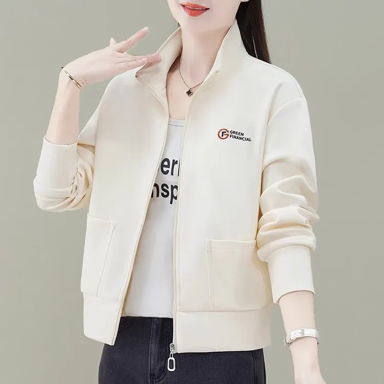 卫衣开衫外套女春夏装2025新款时尚宽松休闲短款上衣拉链棒球服