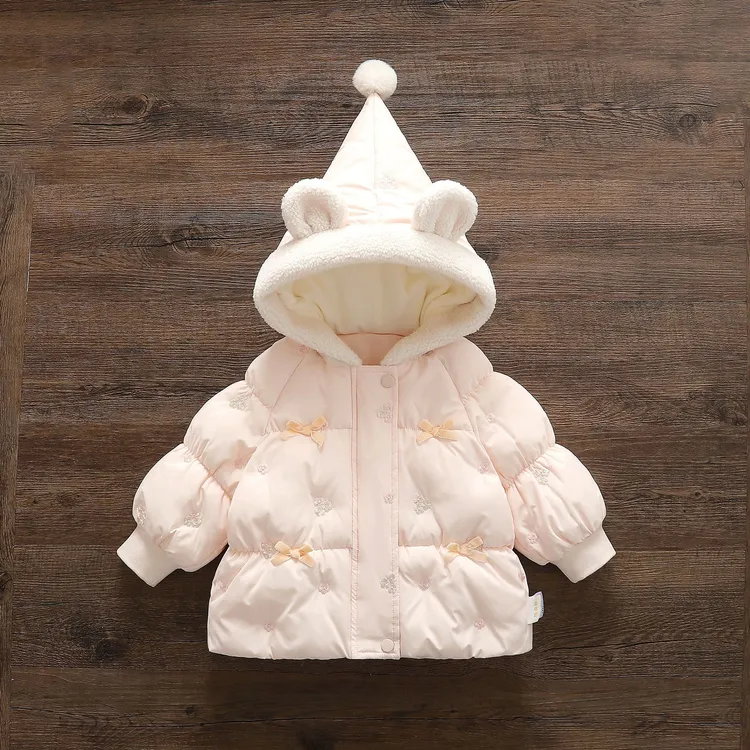 巴拉巴拉男孩女孩新款冬装女宝宝韩版加厚外套小童洋气加绒棉衣冬