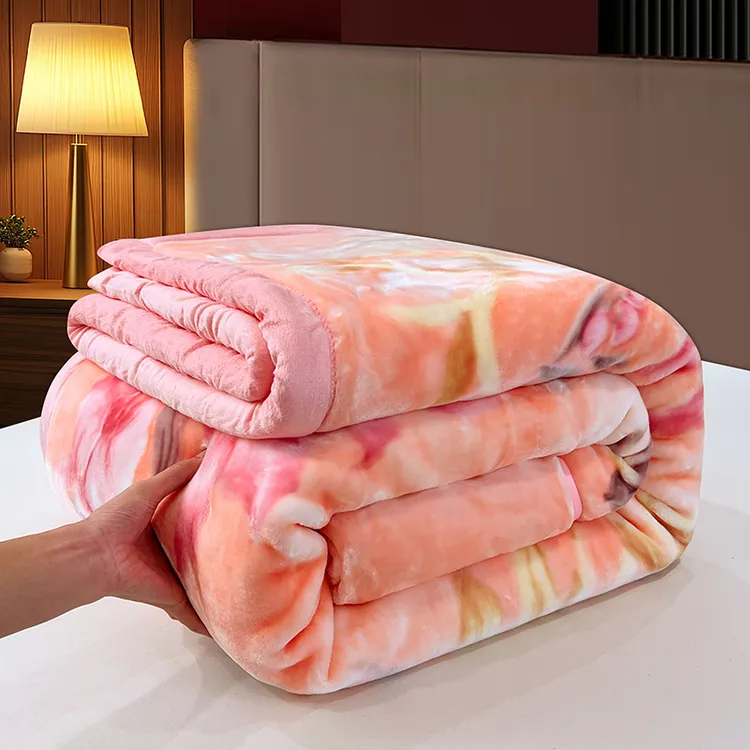 加厚婚庆云毯结婚拉舍尔毛毯大红双层盖毯居家陪嫁妆秋冬季绒毯子