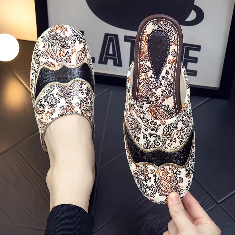 真皮家居拖鞋女夏季居家室内防滑防水牛皮凉拖鞋不臭脚软底家用男