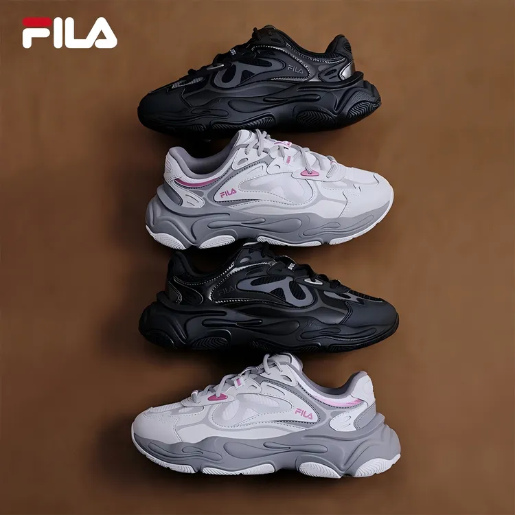 FILA 斐乐官方情侣火星4代复古运动鞋男女2025冬新款休闲鞋老爹鞋